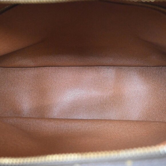 LOUIS VUITTON Boulogne 35 Shoulder Bag Monogram Leather Brown